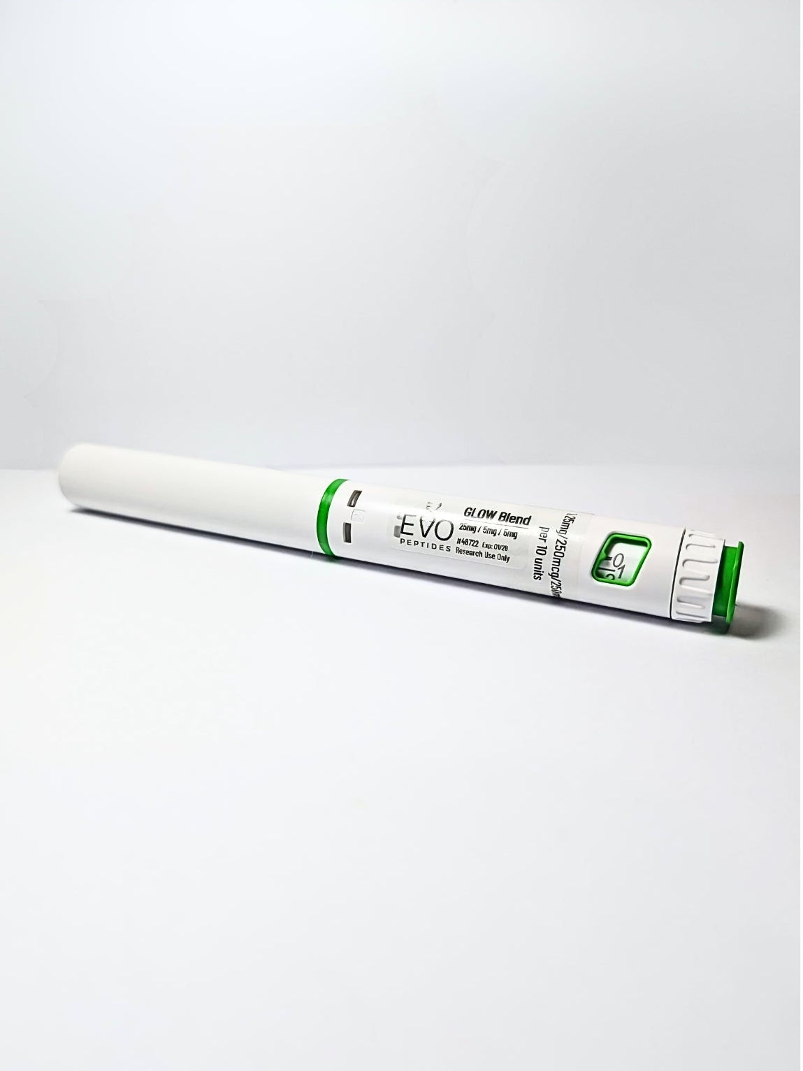 GLOW injector pen. Available in Canada for research.