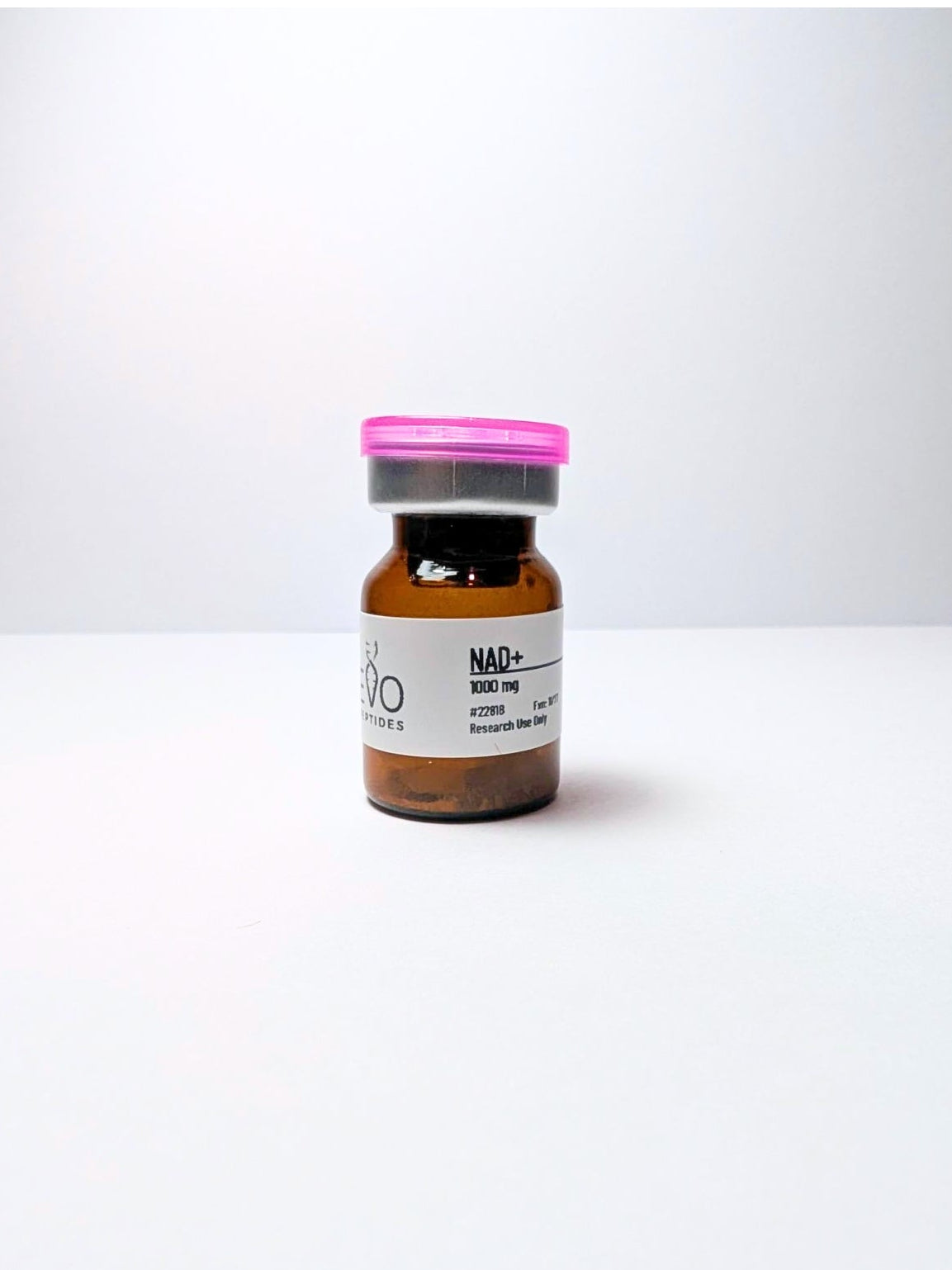 NAD+  small glass vial, evo peptides, peptides, dementia peptides, longevity peptides, what helps with dementia?, peptides for cognitive health